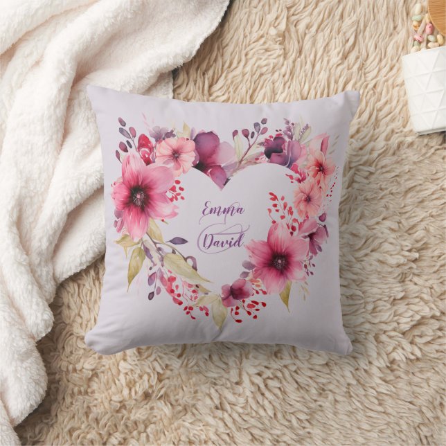 Liebe | INDIVIDUELLE NAME | Valentinstag Kissen (Decke)