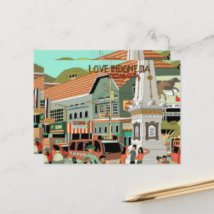 LIEBE INDONESIEN POSTKARTE