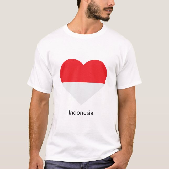 Liebe Indonesien T-Shirt (Vorderseite)