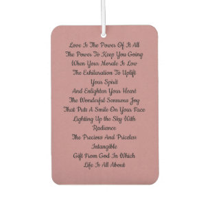 Liebe Inspiration Autolufterfrischer