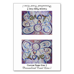 Liebe Inspiration Word Engel Table Tent Card Tischnummer
