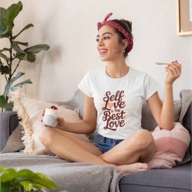 Liebe Inspiration Zitat Maroon Buchstaben Tri-Blend Shirt (Von Creator hochgeladen)