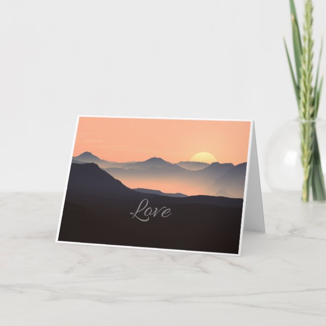 Liebe-Inspirational leere Anmerkungs-Karte Karte (Vorderseite)