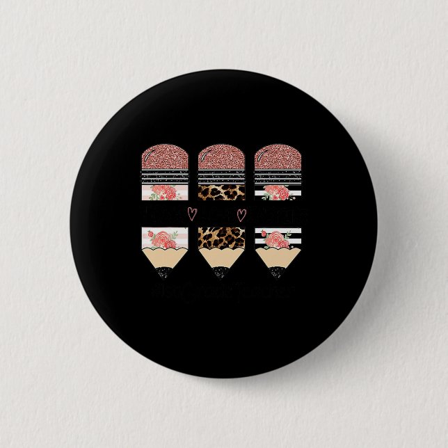 Liebe Inspiriere 1. Klasse Lehrer Crayon Button (Vorderseite)