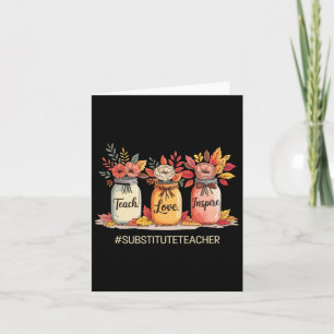 Liebe Inspiriere Jar zurück zum Schulvertreter T Karte