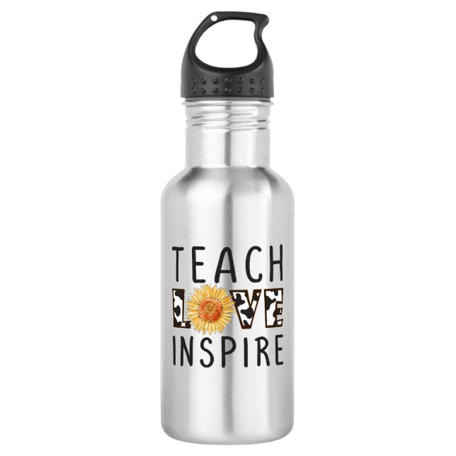 Liebe Inspiriert Edelstahlflasche (Vorderseite)