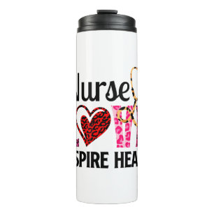 Liebe Inspiriert Herz - Motivierend Krankenwort Thermosbecher