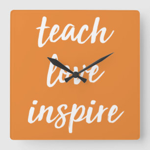 Liebe Inspiriert  Inspirationssprache Quadratische Wanduhr