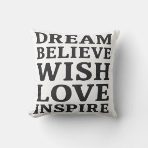 Liebe Inspiriert - Motivierend Zitat Kissen Druck