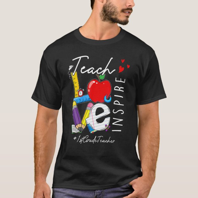 Liebe Inspirierte Erster Schulungstag T-Shirt (Vorderseite)