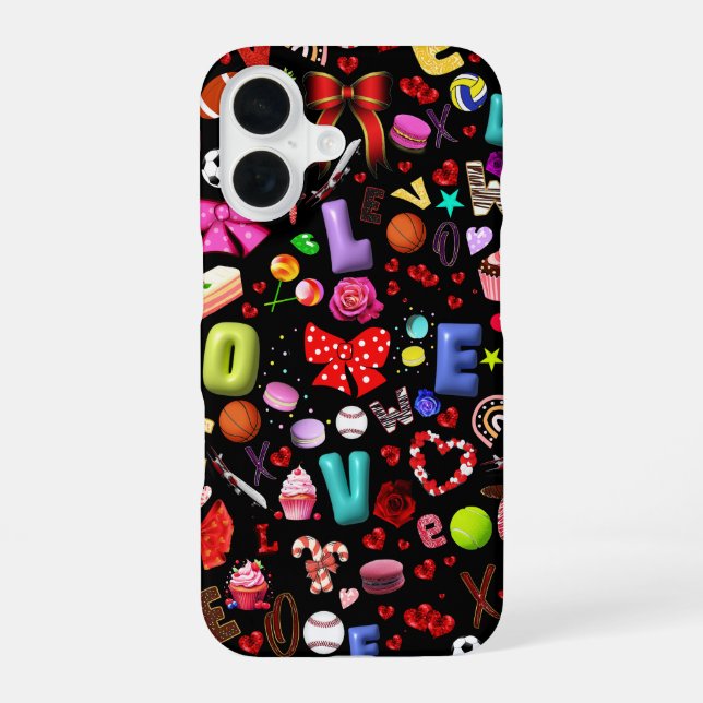 Liebe iPhone 16 Hülle (Rückseite)