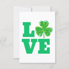 Liebe Irish St. Patrick's Day Irland Green Luv Einladung