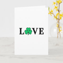 LIEBE Irland schließt Kleeblatt für alle Zwecke un Karte