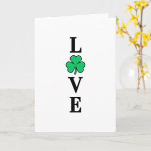 LIEBE Irland schließt Kleeblatt für alle Zwecke un Karte