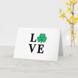 LIEBE Irland schließt Kleeblatt für alle Zwecke un Karte