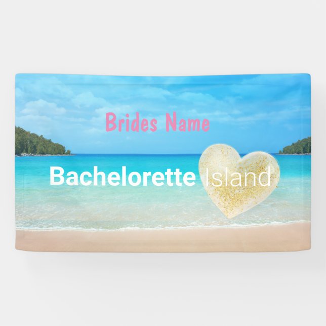 Liebe Island Junggeselinnen-Abschied Banner (Horizontal)