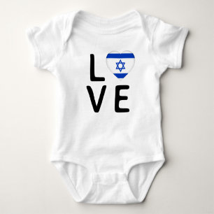 Liebe - israelische Flagge Baby Strampler