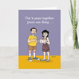 Liebe ist 4. Hochzeitsjahr Karte