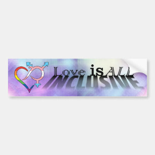 Liebe ist ALLE inklusiv Autoaufkleber