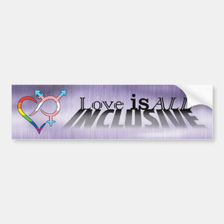 Liebe ist ALLE inklusiv Autoaufkleber