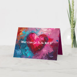 LIEBE IST ALLE VALENTINE/LIEBE-KARTE DANKESKARTE