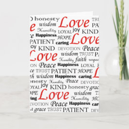 Liebe ist alles feiertagskarte