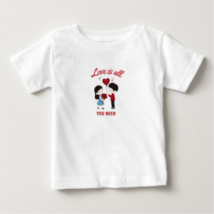 Liebe ist alles, was du brauchst baby t-shirt