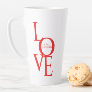 Liebe ist alles, was du brauchst milchtasse