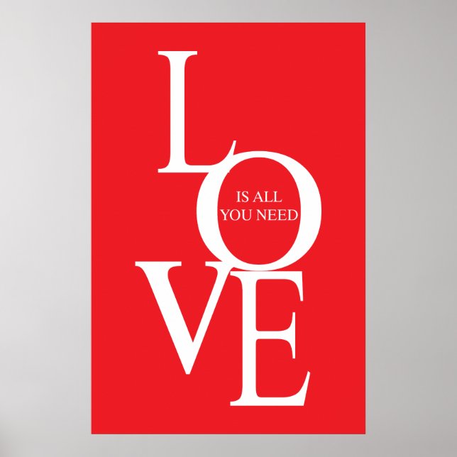 Liebe ist alles, was du brauchst poster (Vorne)