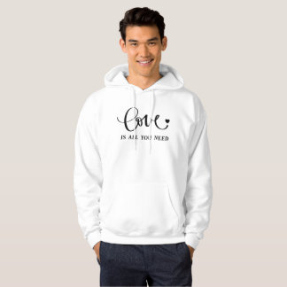 Liebe ist alles, was Sie brauchen - inspirierendes Hoodie