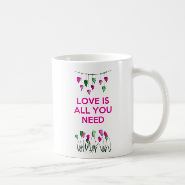 Liebe ist alles, was Sie brauchen.jpg Kaffeetasse (Rechts)