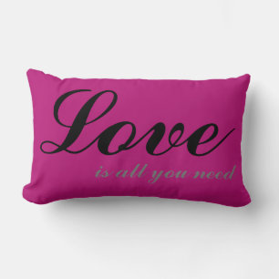 Liebe ist alles, was Sie brauchen Kissen Shooting