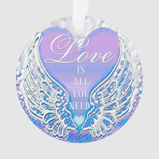 Liebe ist alles, was Sie brauchen  Ornament (Vorderseite)
