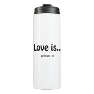 Liebe ist Anpassen Es fügen Sie Namen oder Initial Thermosbecher