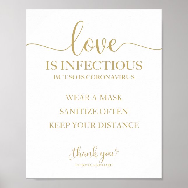 Liebe ist ansteckend, aber dasselbe gilt für das N Poster (Vorne)