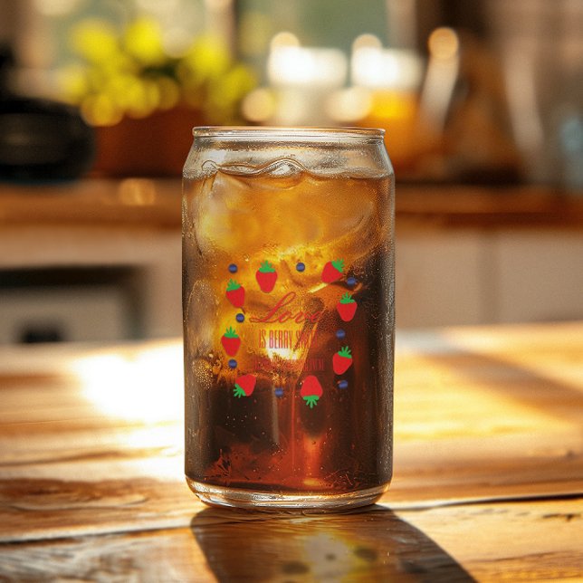 Liebe ist Berry Sweet Fruit Brautparty Dosenglas (Von Creator hochgeladen)