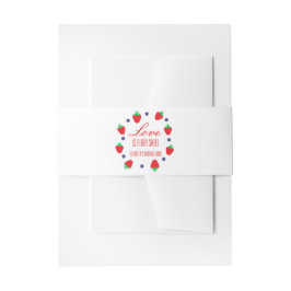 Liebe ist Berry Sweet Fruit Brautparty Einladungsbanderole
