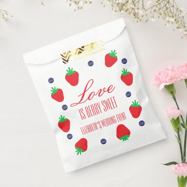 Liebe ist Berry Sweet Fruit Brautparty Geschenktütchen (Versiegelt)
