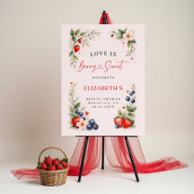 Liebe ist Berry Sweet Thema Bridal Shower Willkomm