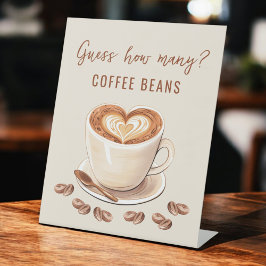 Liebe ist Bierratten wie viele Kaffeebohnen Sockelschild