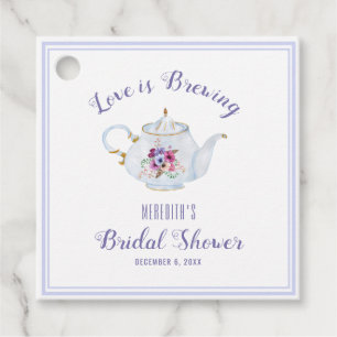 Liebe ist Brauen Bridal Tee Party Geschenkanhänger
