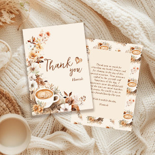 Liebe ist Brauen Coffee Brautparty Dankeskarte