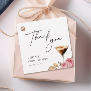 Liebe ist Brauen Elegante Bridal Shower Geschenkanhänger