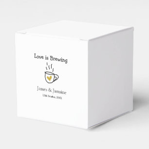 Liebe ist Brauen Kaffee Tasse Gold Herznamen Geschenkschachtel