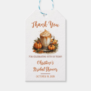 Liebe ist Brauen Pumpkin Spiced Latte Brautparty Geschenkanhänger