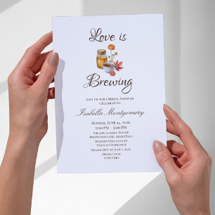 Liebe ist Brauen Thema Einladung