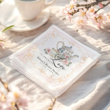 Liebe ist brauendes Brautparty - Vintages Blumenbe