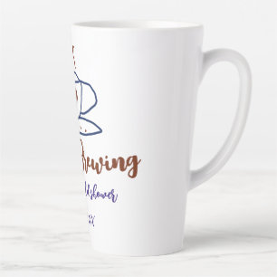 Liebe ist braun blaues Brautparty hinzufügen Namen Milchtasse