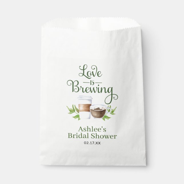 Liebe ist Brechen Kaffee Bean Leckerei Gefallen Geschenktütchen (Vorderseite)