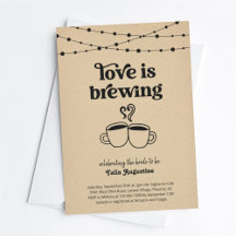 Liebe ist Brewing Coffee Tees Paare / Brautparty